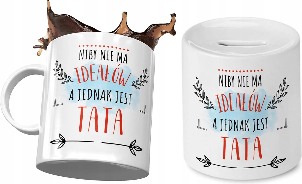 Apának Bögre Ajándék persely szett fényképes nyomtatással