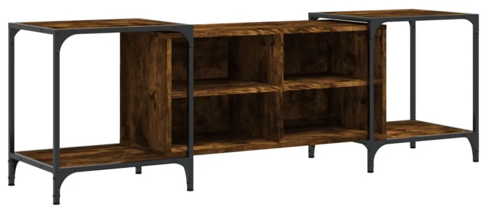 füstös tölgy színű szerelt fa TV-szekrény 153 x 37 x 50 cm