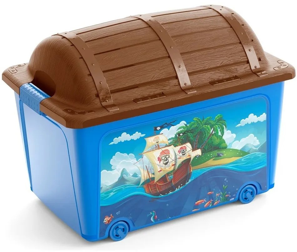 KIS W Box Toy Pirate dekor tárolódoboz, 50 l