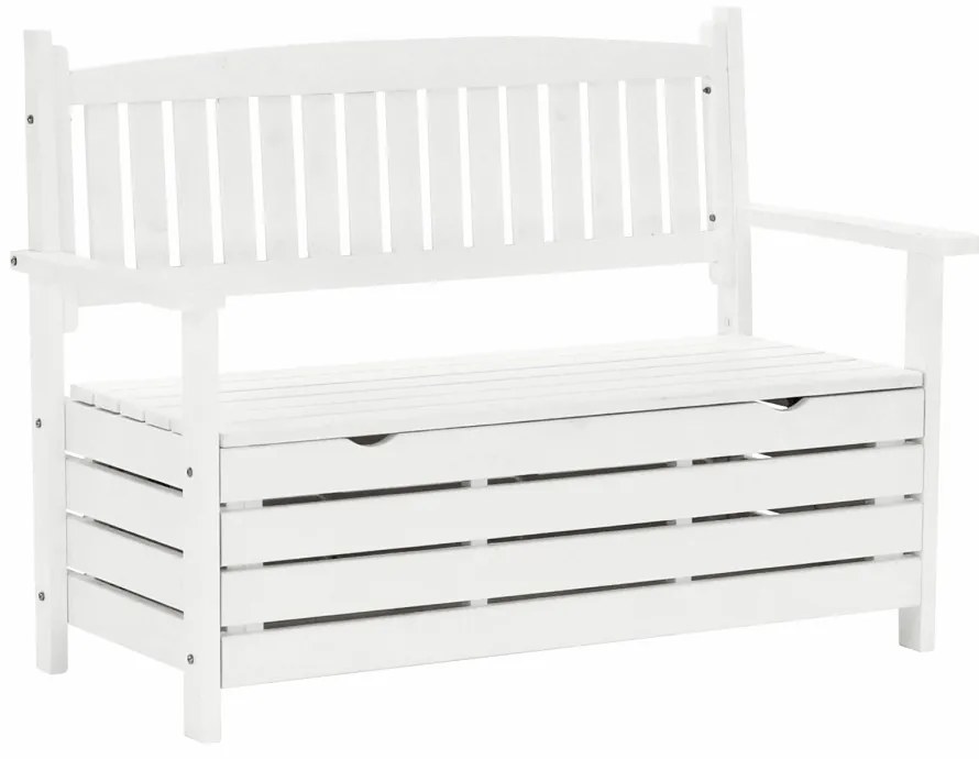 Kerti pad, fehér, 123,5 cm, DILKA
