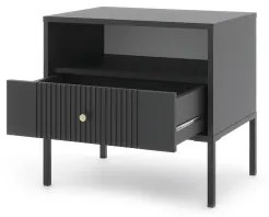 LUE fekete éjjeliszekrény