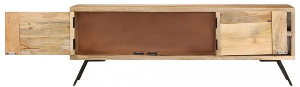 tömör mangófa TV-szekrény 110 x 30 x 40 cm