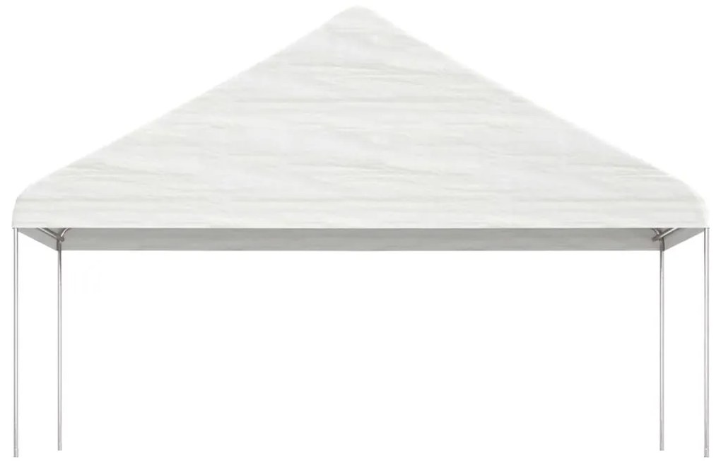 fehér polietilén pavilon tetővel 20,07 x 5,88 x 3,75 m