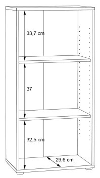 Könyvszekrény URAN artisan tölgy