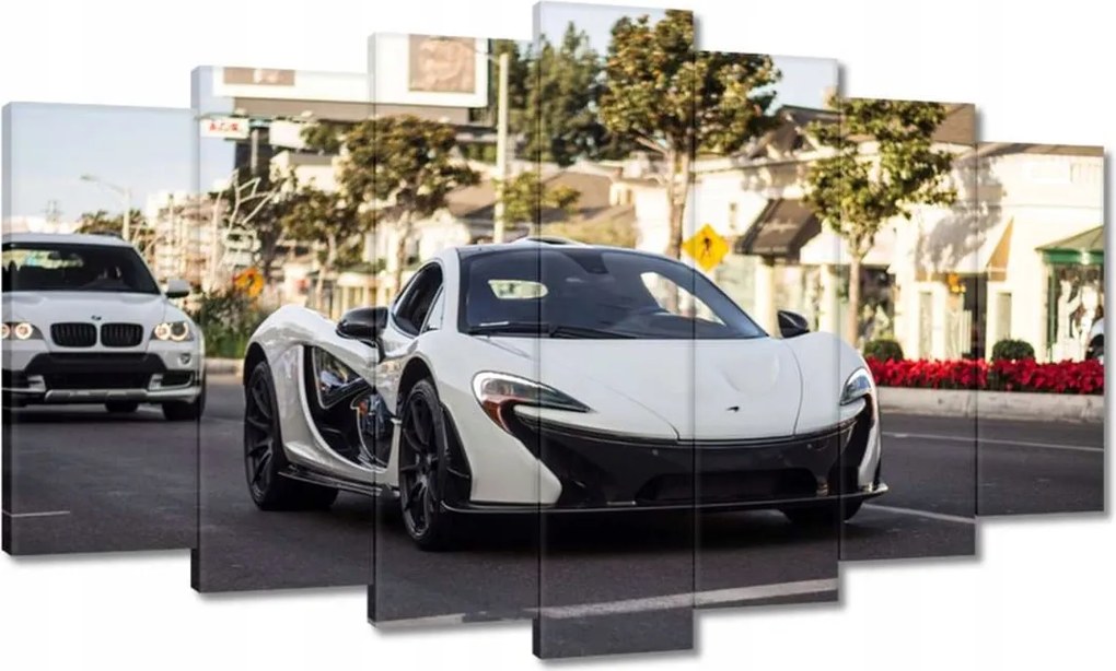 Vászonkép 140x80 Fehér sportautó