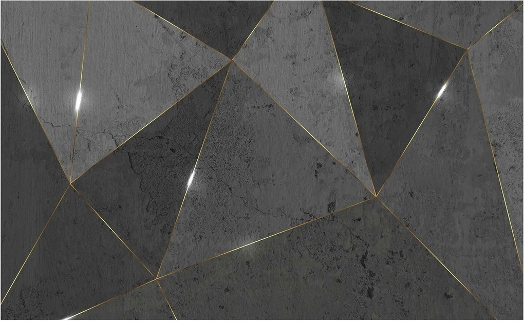 3D fotótapéta beton repedt fal 254 x 184