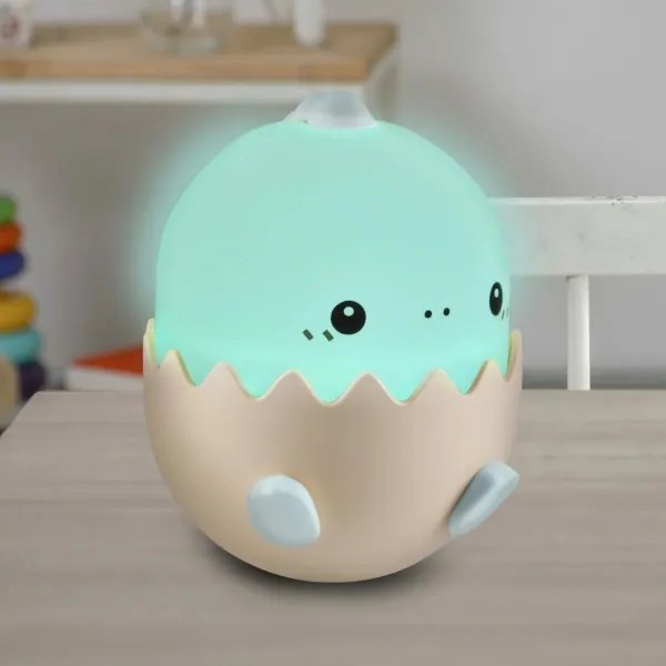 LED RGBW Dimmelhető gyermek érintős lámpa BABY DINO LED/0,75W/5V 1200mAh kék