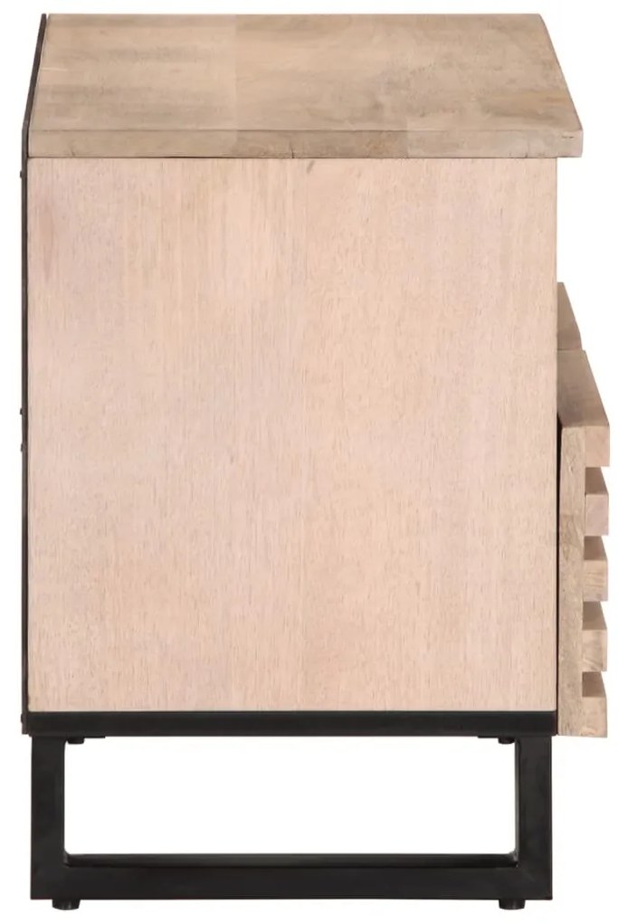 fehér tömör mangófa TV-szekrény 70 x 34 x 46 cm