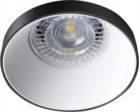 Mennyezeti lámpa Halogén lámpatest kerek GU10 fekete-fehér Simen Kanlux