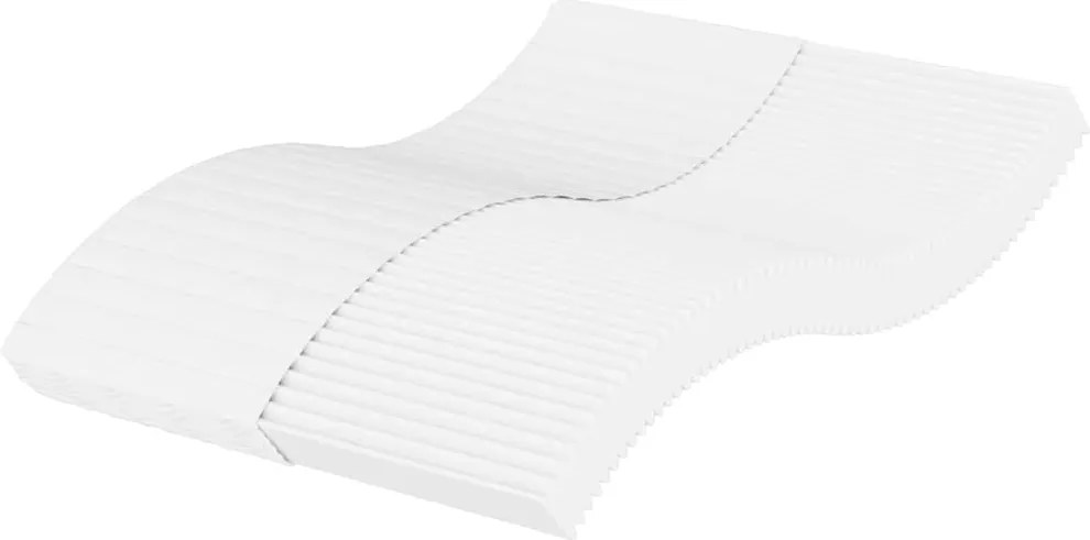 vidaXL fehér H2/H3 keménységű habmatrac 120 x 220 cm