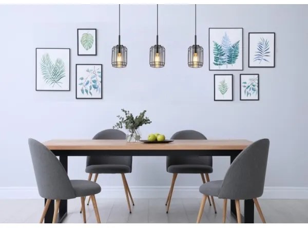 Globo 15559-3H - Csillár zsinóron KAMMI 3xE27/60W/230V