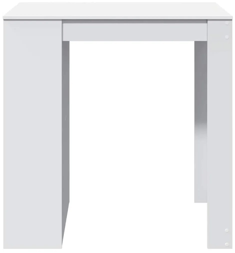fehér szerelt fa bárasztal 102 x 70 x 103,5 cm