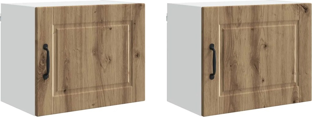 vidaXL Konyhaszekrény 2 pcs Artisan tölgy 50 x 31 x 40 cm Faanyag