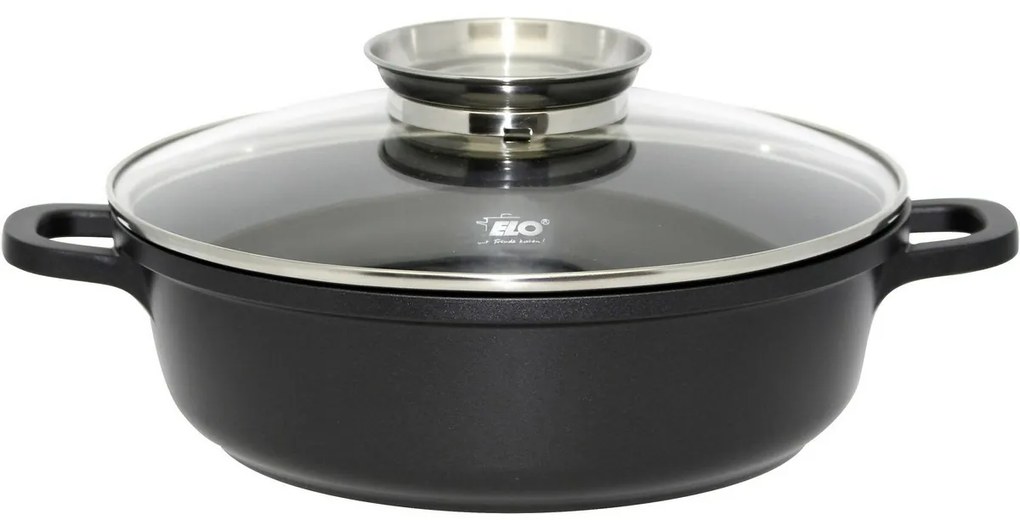Elo 19628 Sütőedény üveg fedéllel és aromafogantyúval Alucast 28 cm, 28 cm