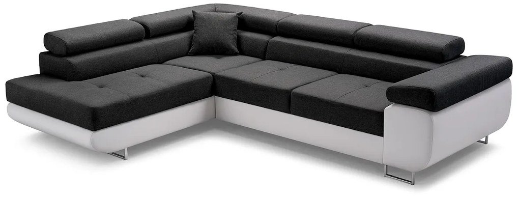 ALFA sarok kanapéágy, 273x70/85x203, sioux 1115/lux 23, jobb sarok