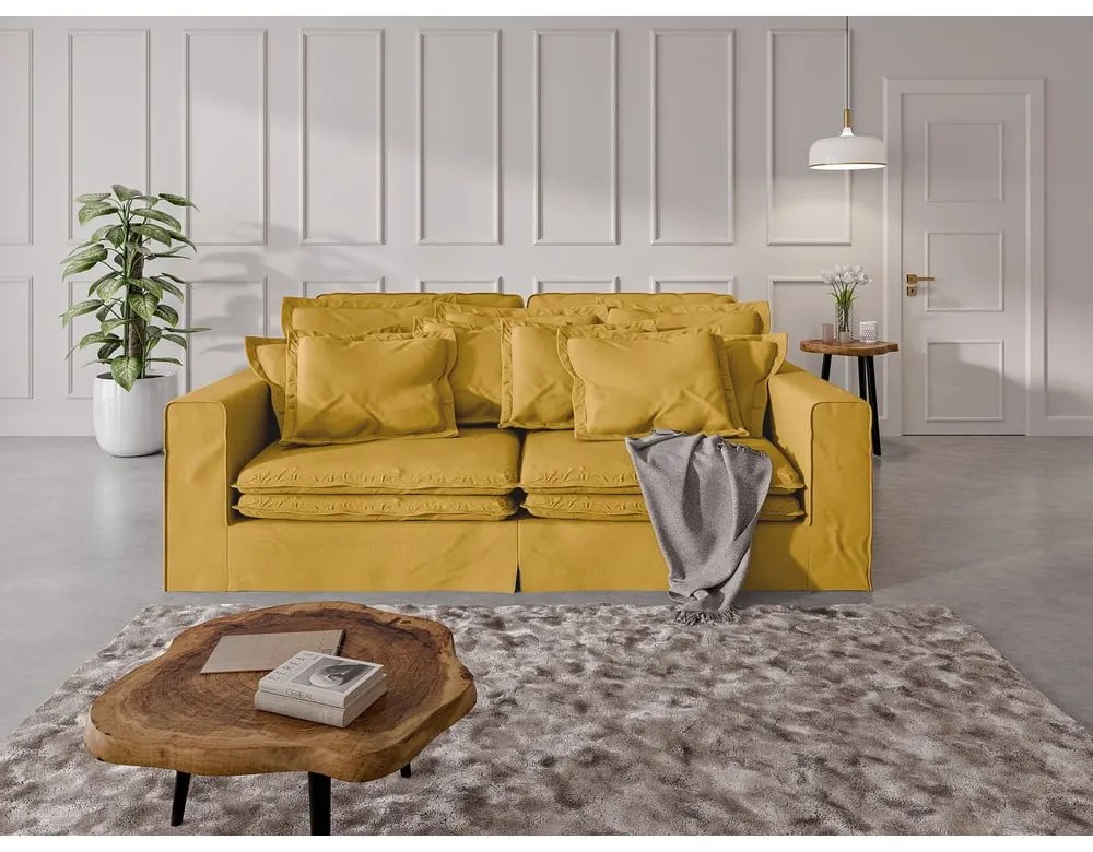 Sárga kanapé 236 cm Nora – Ropez