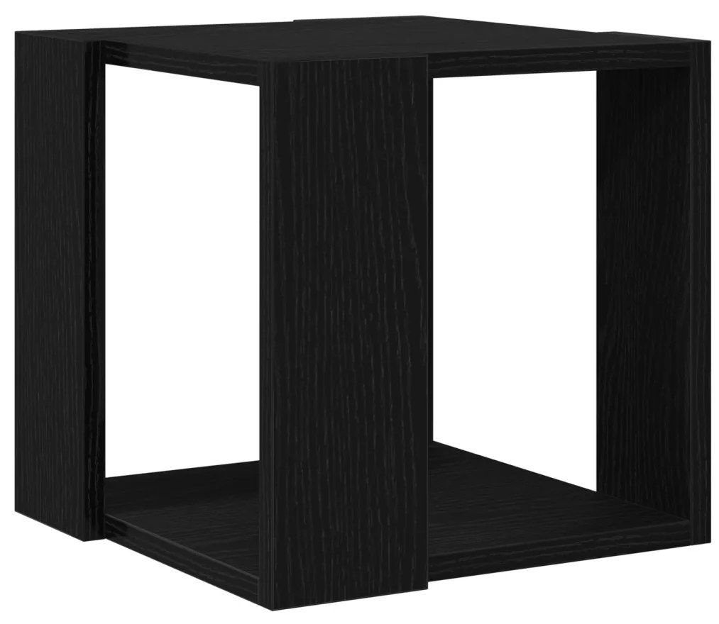 Dohányzóasztal Fekete tölgy MDF 32 x 32 x 30 cm Egyszerű