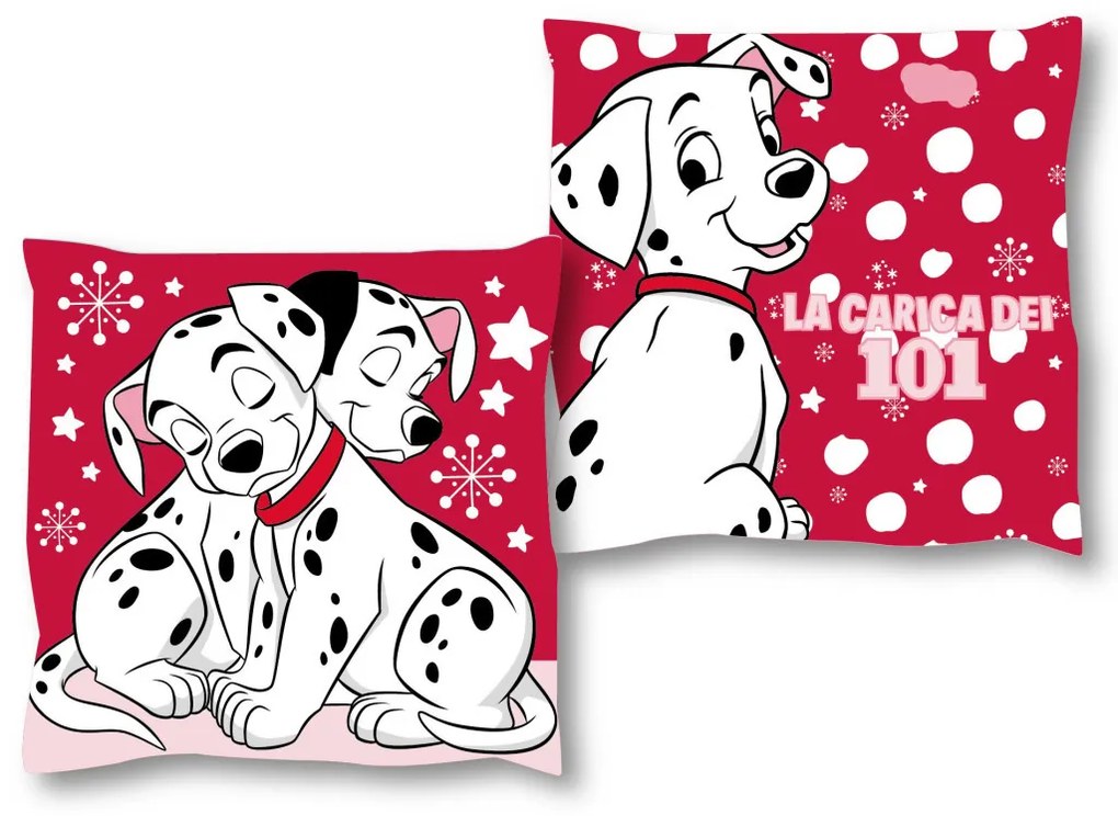 Disney 101 Kiskutya Cuddle Spots párna, díszpárna 38x38 cm Velúr