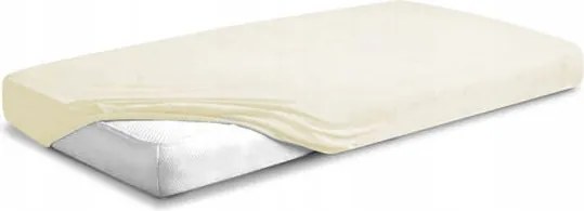 Frottír lepedő gumis 150/160x190/200 Premium Ecru