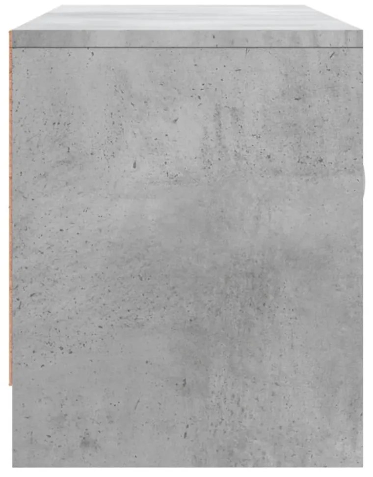 betonszürke szerelt fa TV-szekrény 102x30x37,5 cm
