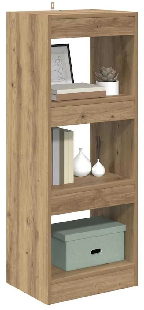 Könyvespolc kézműves tölgy 40 x 30 x 103 cm Faanyag