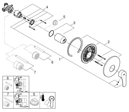 GROHE 32590002 - START zuhanycsaptelep, fényes króm