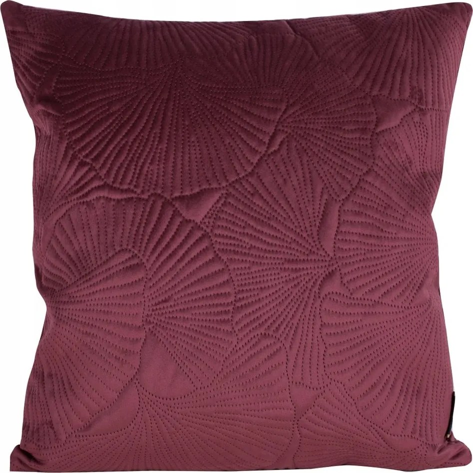 Dekoratív párnahuzat VELVET-58 45x45 bordó