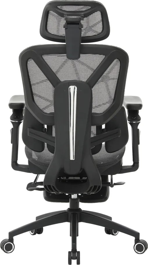 Irodai szék, sötétszürke/fekete, teherbírás 150 kg, VILMER