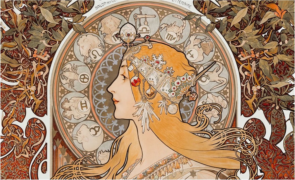 Fotótapéta Flizelin Hálószoba fal Zodiákus elegancia 416x254