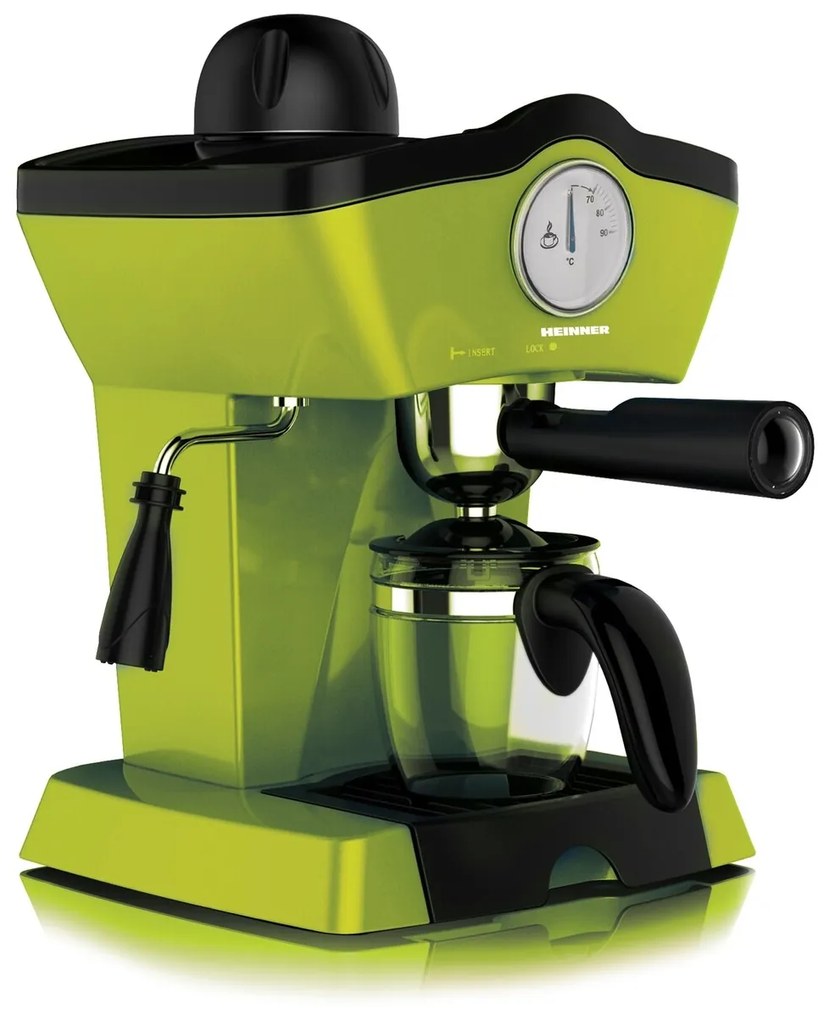 Charm Kávéfőző, Heinner, 800 W, 250 ml, zöld