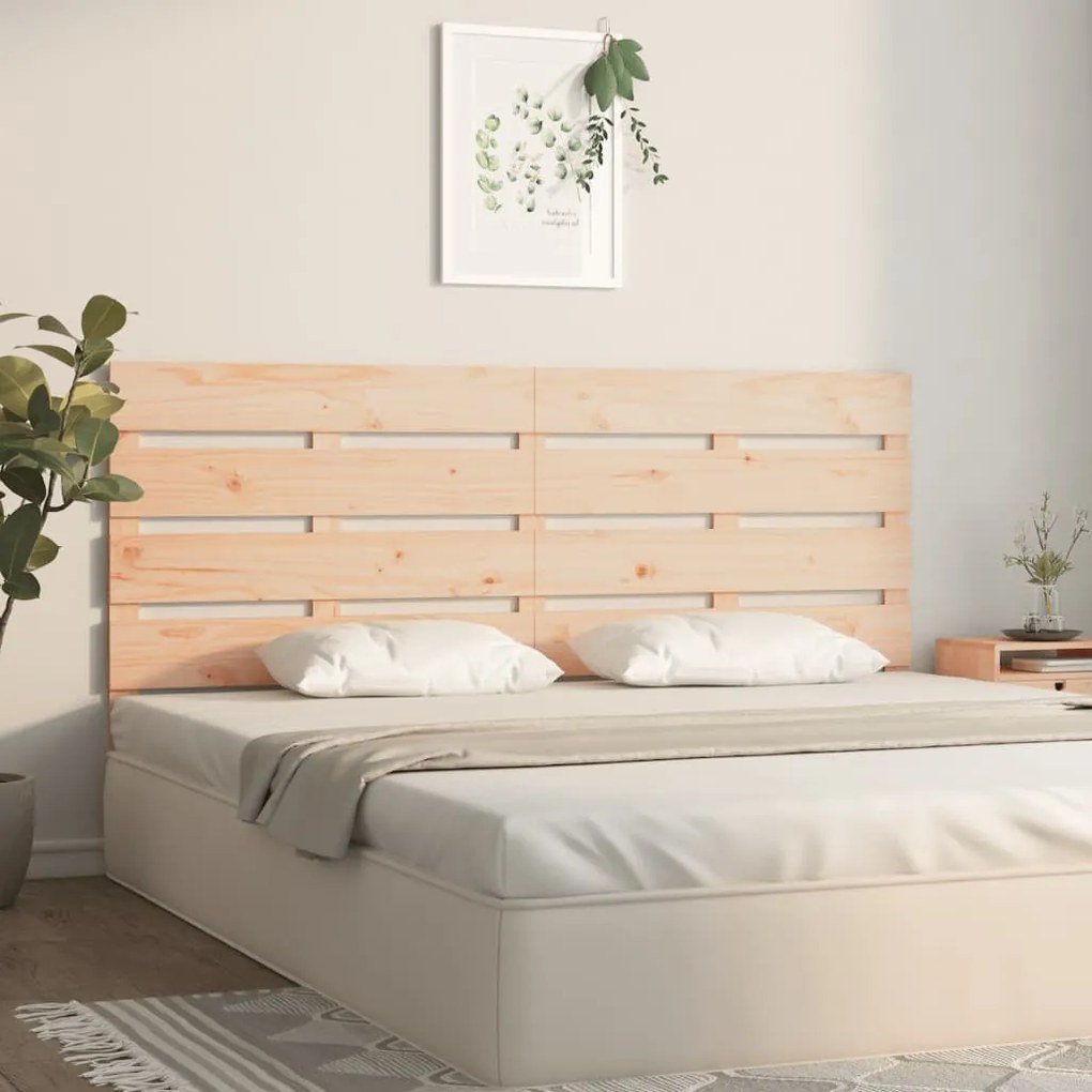 tömör fenyőfa fejtámla 140 x 3 x 80 cm