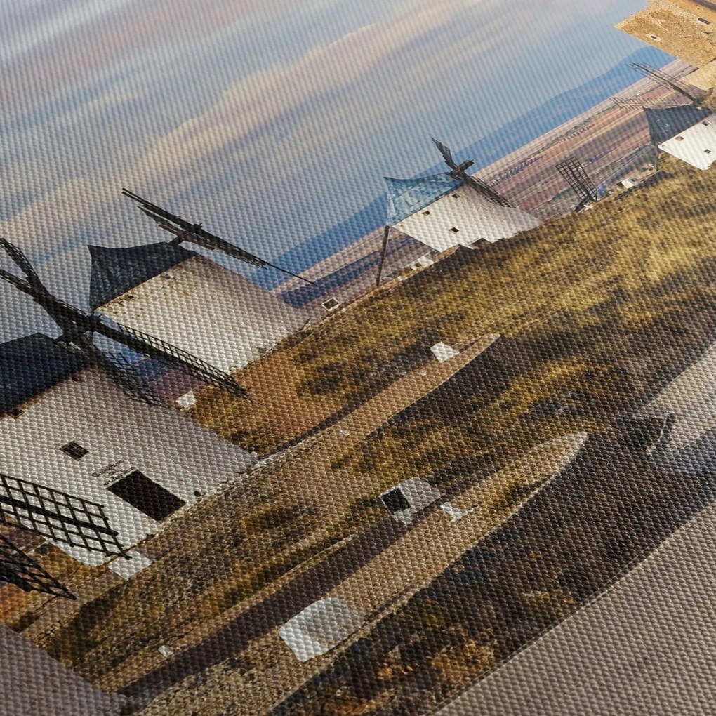 Kép - Consuegra szélmalmai, Spanyolország (120x50 cm)
