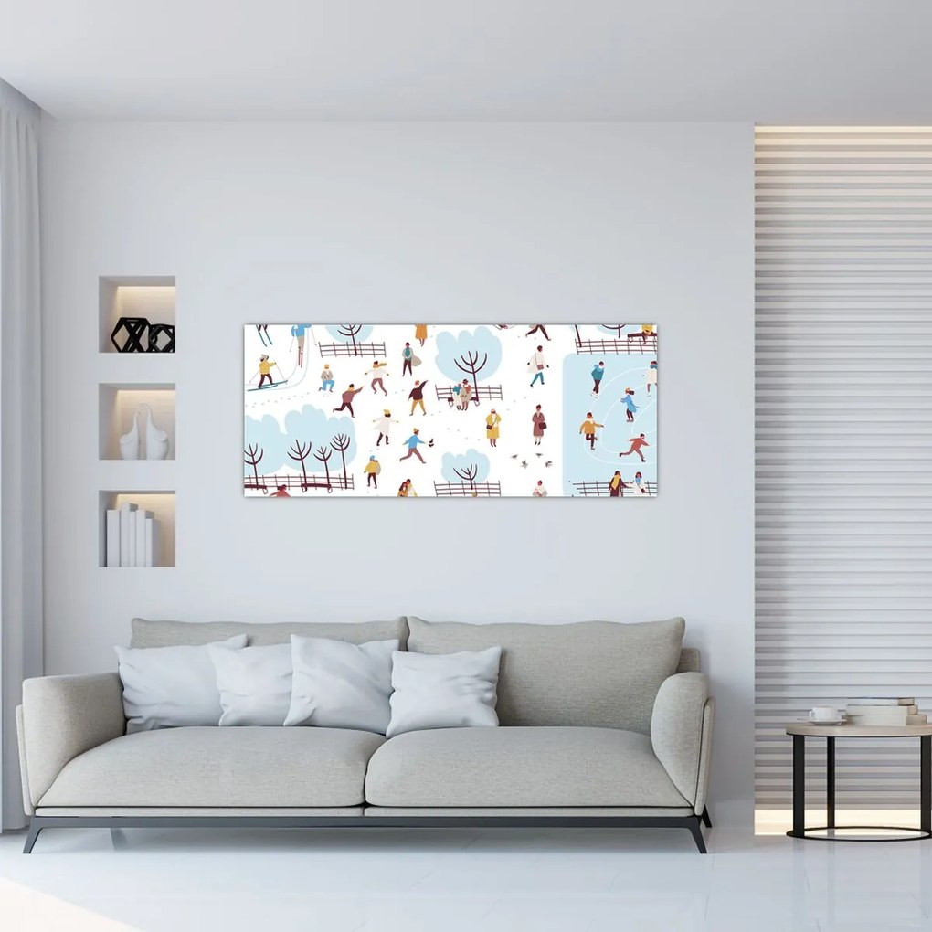 Kép - Boldog telet (120x50 cm)