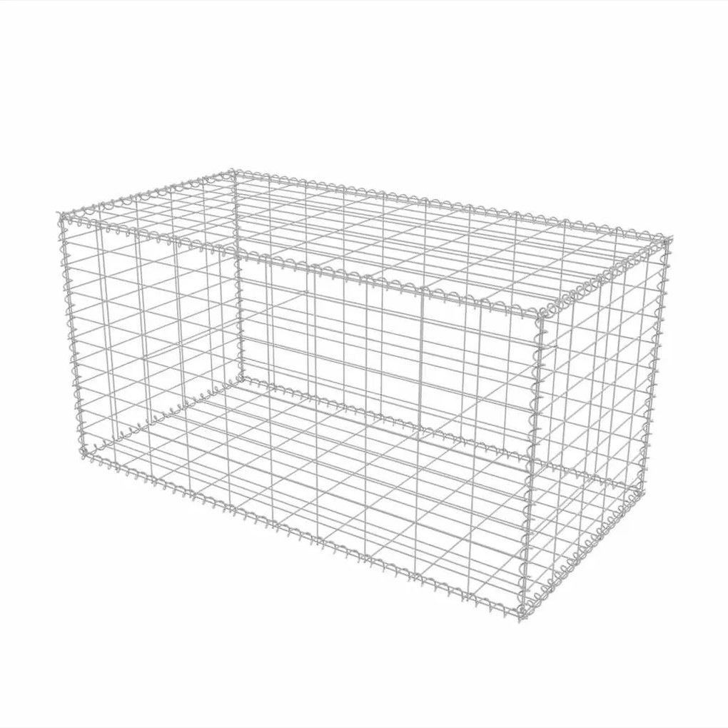 vidaXL horganyzott acél gabion kosár 100 x 50 x 50 cm