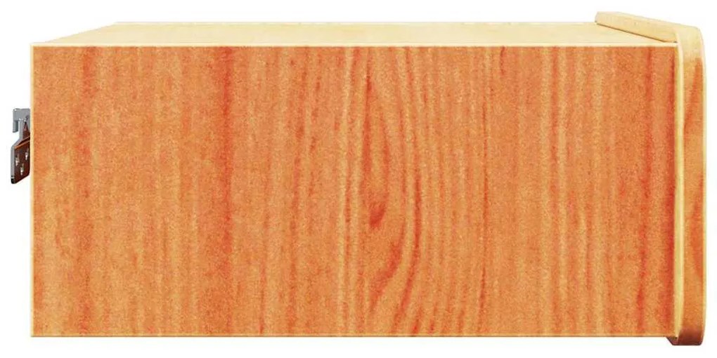 Éjjeli asztal 2 pcs Viaszbarna 39 x 34 x 16.5 cm Tömör fenyőfa