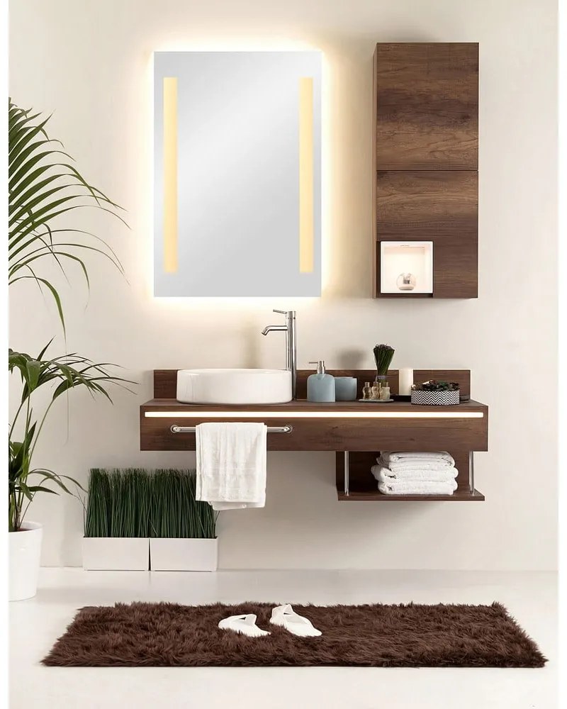 Fali tükör világítással 50x70 cm Senna – Mirrors and More