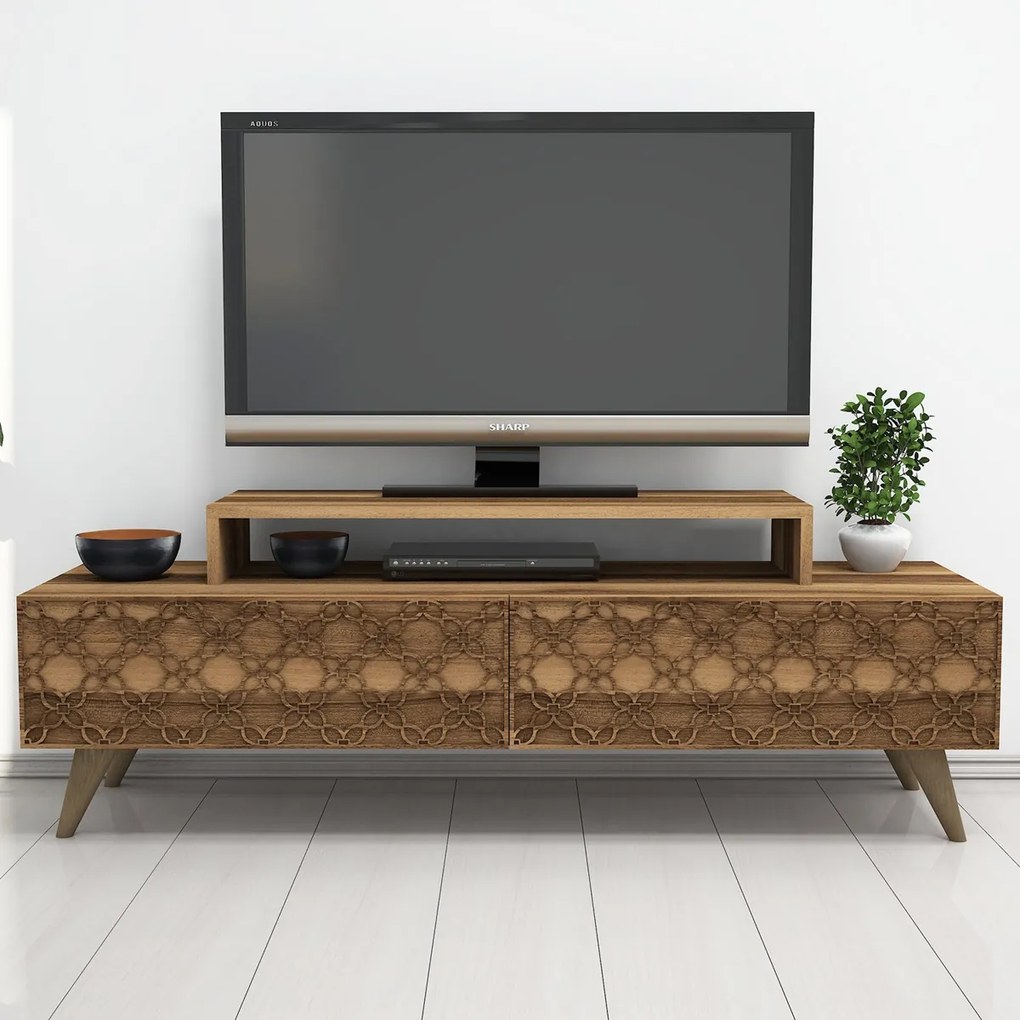 TV asztal City Walnut