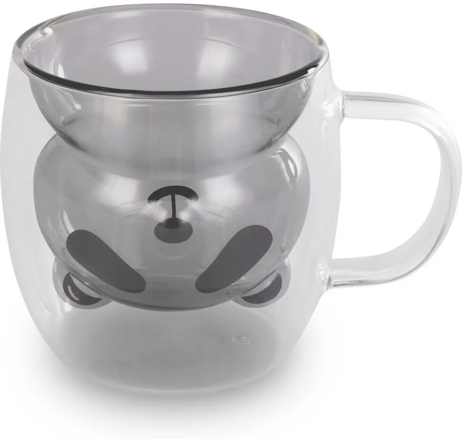 Lamart LT9126 2 részes Bear Vaso pohárkészlet, 230ml, fekete
