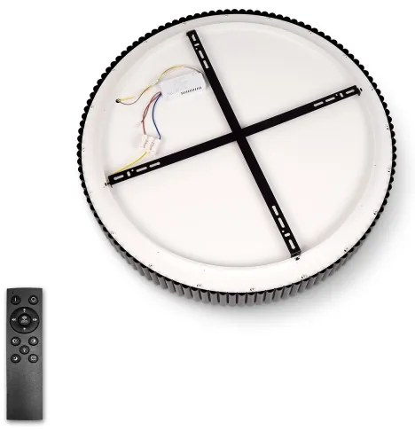 Brilagi - FALCON MODERN LED dimmelhető mennyezeti lámpatest LED/30W/230V 40 cm fekete +távirányító