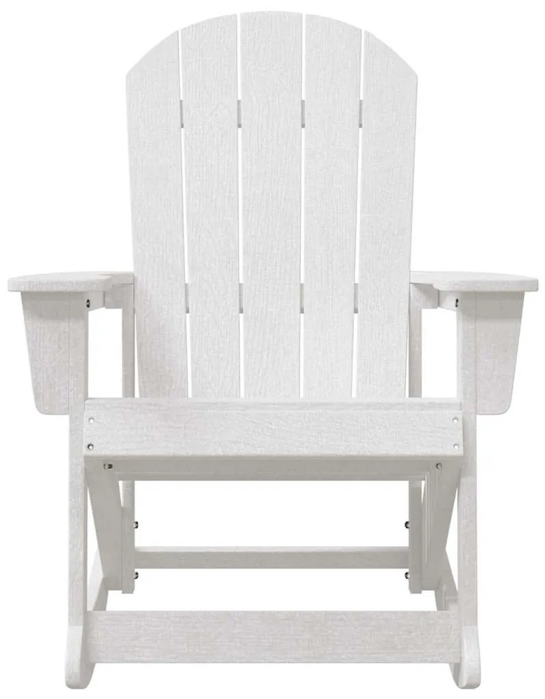 Adirondack hintás székek 2 pcs Fehér HDPE