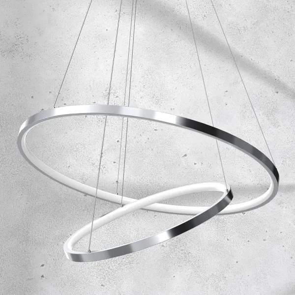 LED Csillár zsinóron ROTONDA LED/51W/230V matt króm