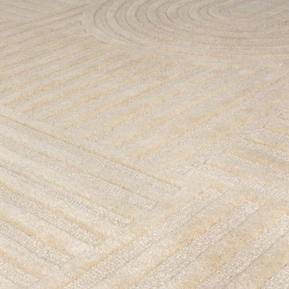 Bézs gyapjú szőnyeg 200x290 cm Zen Garden – Flair Rugs