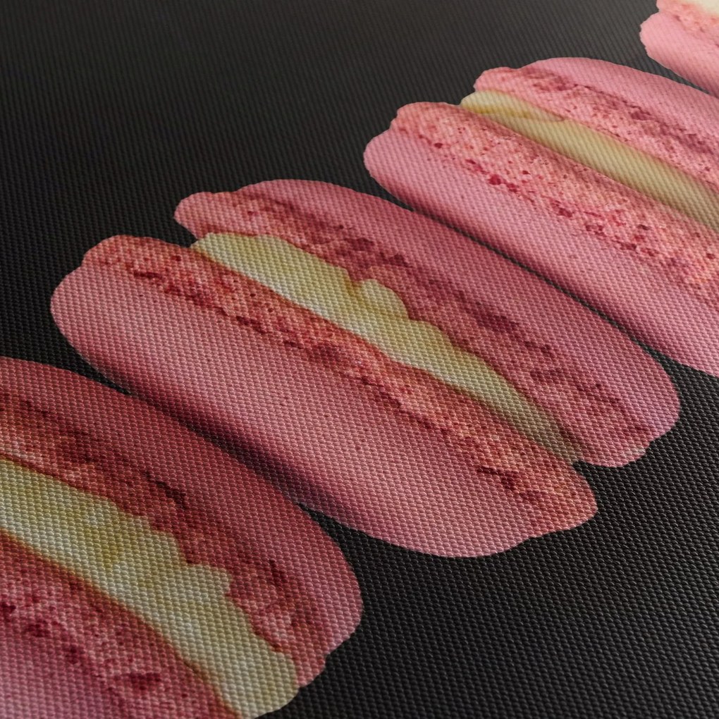 Macaroons képe (órával) (90x30 cm)