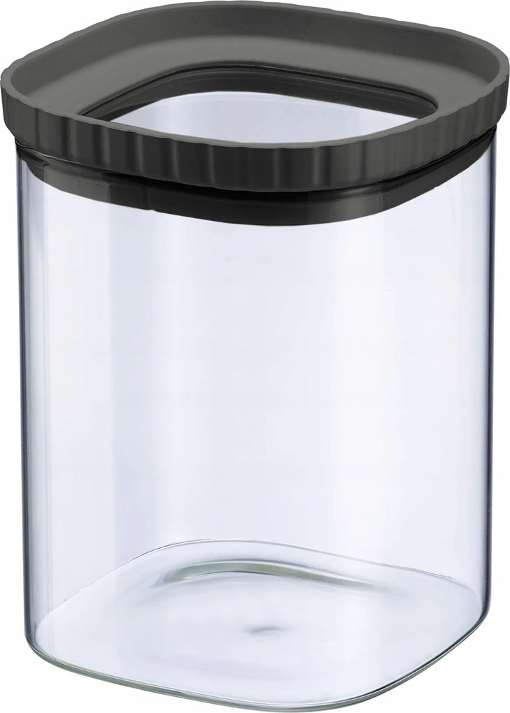 Üvegtégely szilikon fedéllel, egymásra rakható, 1080 ml