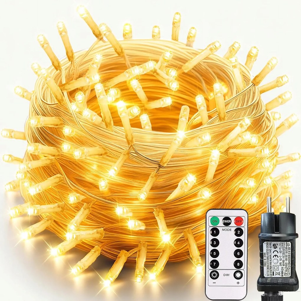 35M Erős Karácsonyfa Lámpák Kültéri Beltéri Karácsonyi Díszek 350LED