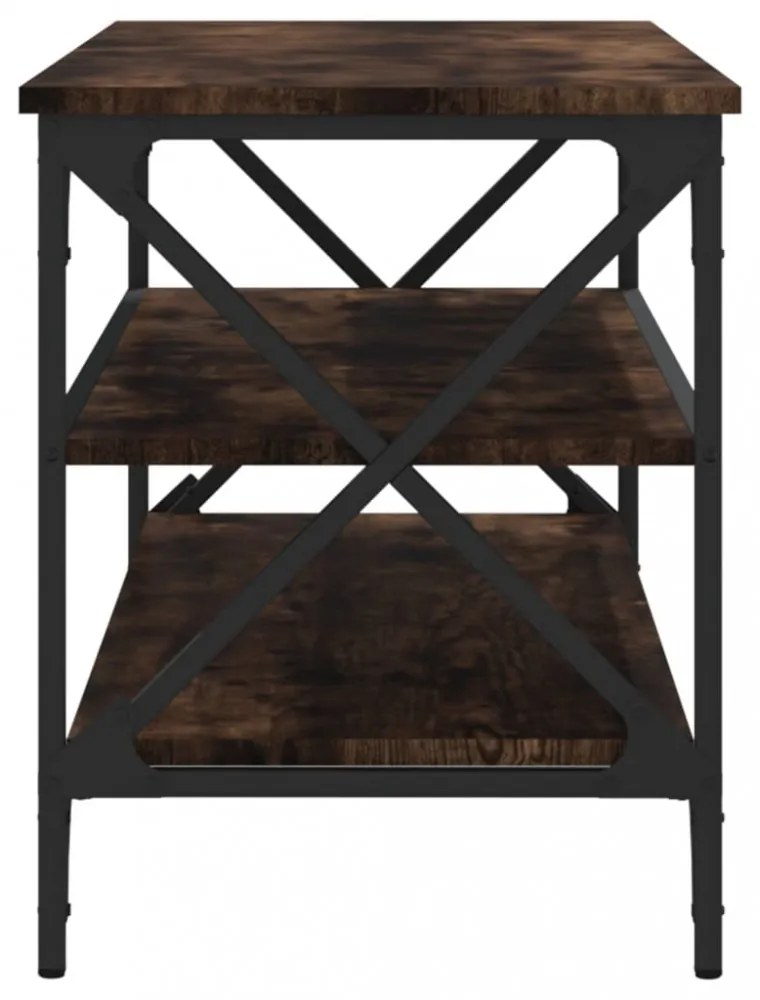 füstös tölgy színű szerelt fa TV-szekrény 100x40x50 cm