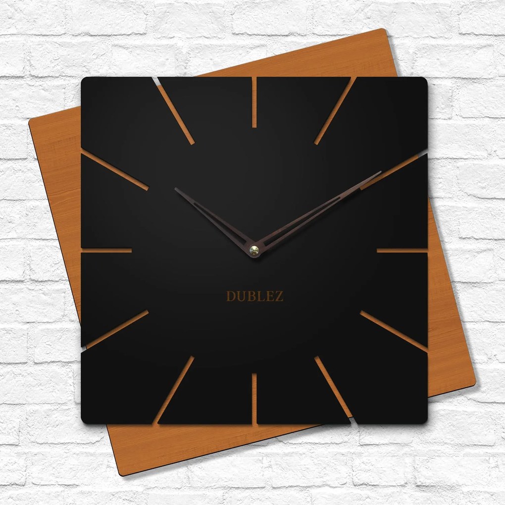 DUBLEZ | Egyedi fa falióra - Diagonala