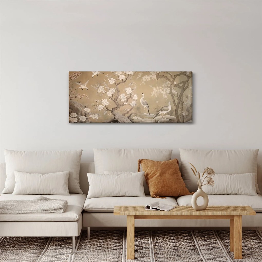 Kép - Rajzfilm japán táj (120x50 cm)