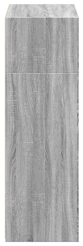 szürke sonoma szerelt fa magasszekrény 70 x 41 x 124 cm