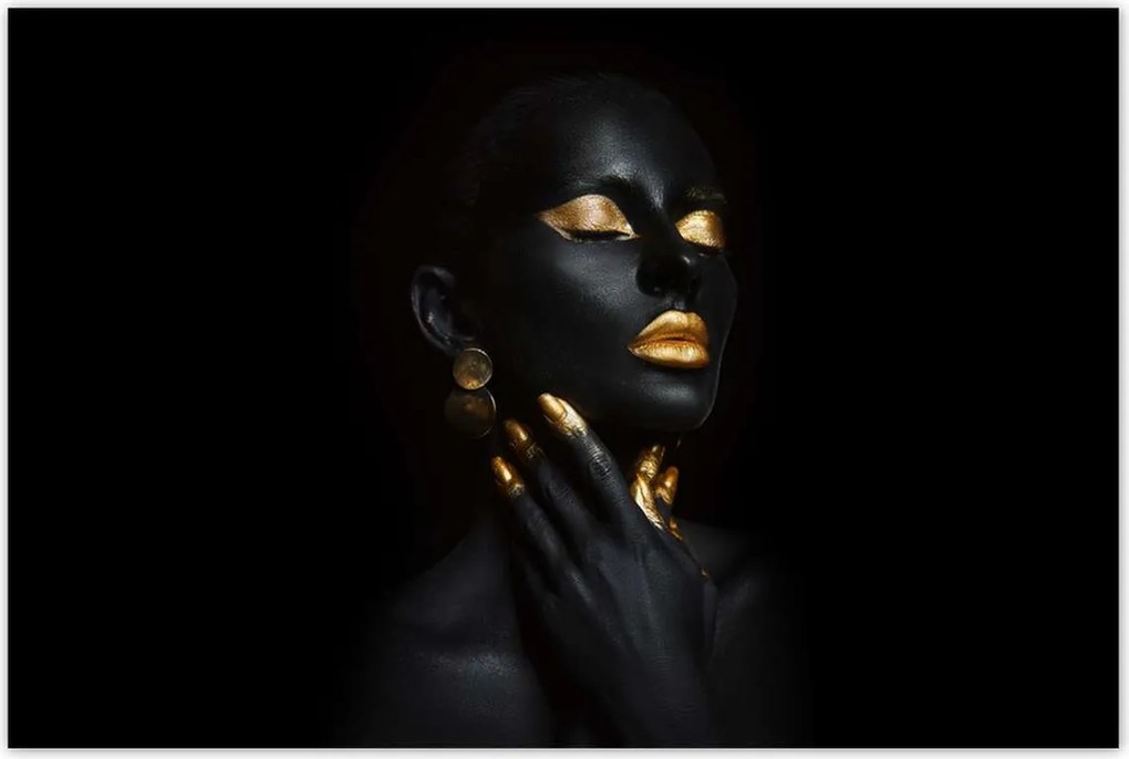 Poszterek 120x80 Arannyal bevont arc